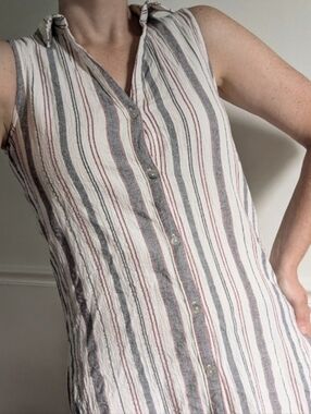 Sigrid Olsen Striped Tunic Top